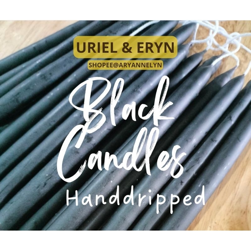 Uriel 10pcs Perdon Black Wishing Candle Protection at Konsensya with