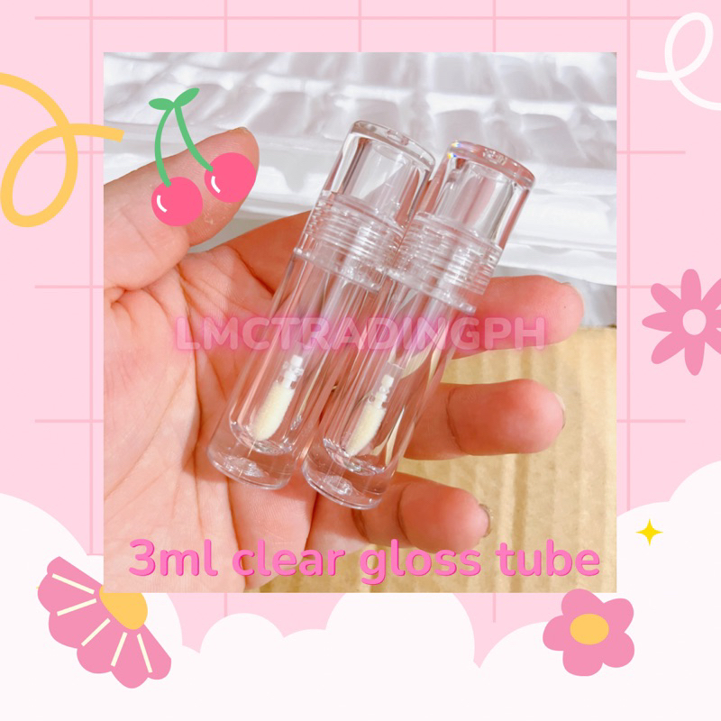3ml clear lip gloss tube (empty) Shopee Philippines
