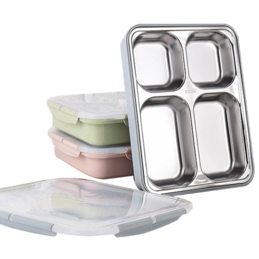 3 Layers Stainless Steel Thermal Lunch Boxs For Kids Picnic Container