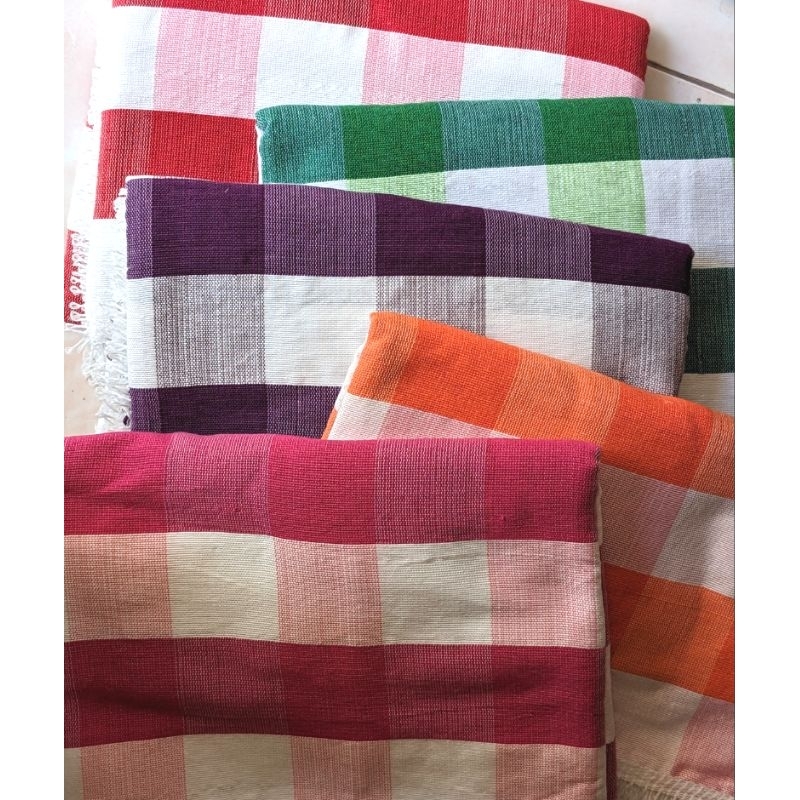 Inabel Wasig Checkered Blanket with Frills Shopee Philippines