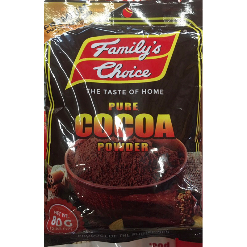 Family’s Choice Pure cocoa powder 80g | Shopee Philippines
