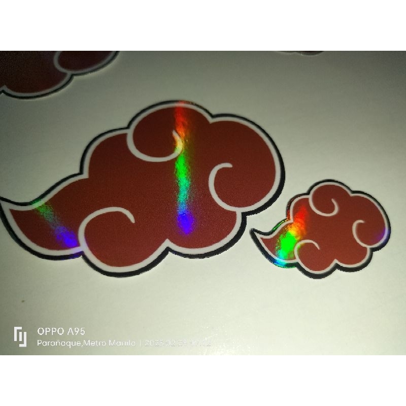 NARUTO AKATSUKI LOGO STICKER SET HOLOGRAPHIC (1025PCS) read