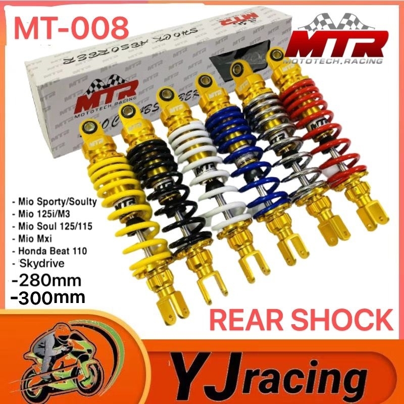 REAR SHOCK MTR MT-008-280MM-300MM FOR Mio Sporty/Mio Soul/ Mio Soul I ...