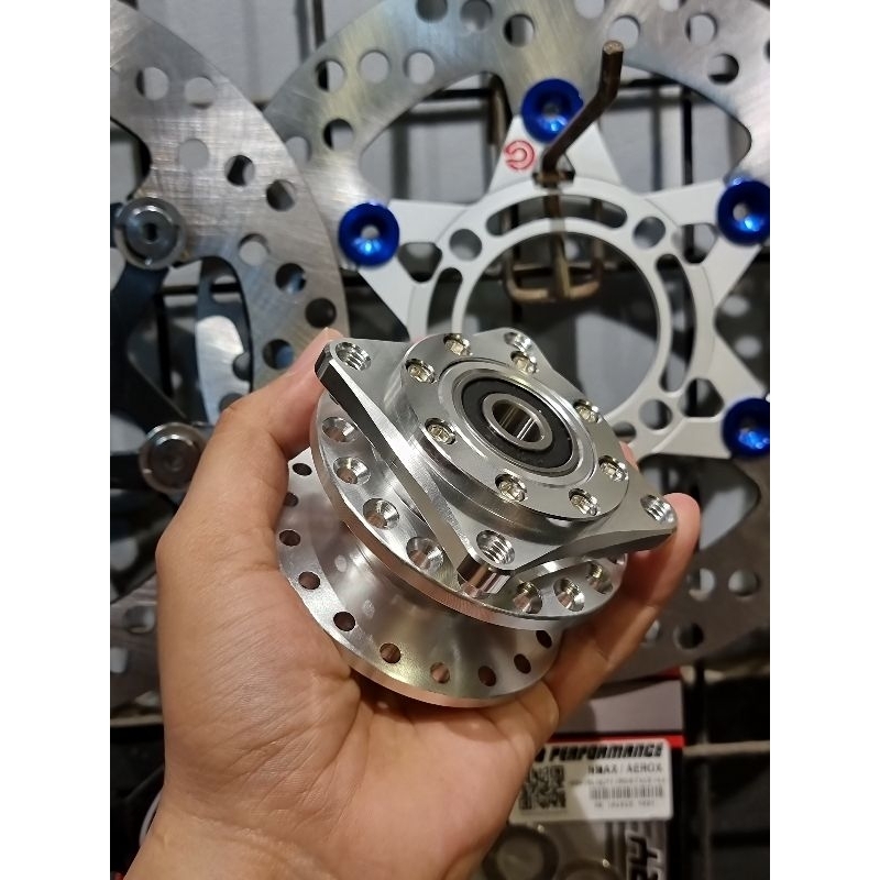 CNC SMALL FRONT HUB WAVE125 / XRM ( MAXSPEED THAILAND ) Shopee