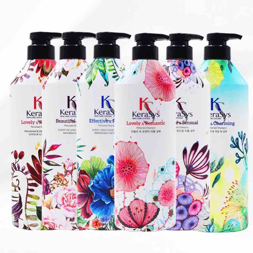 KERASYS PERFUME SHAMPOO & CONDITIONER 600ML (LOVELY & ROMANTIC/ELEGANCE ...
