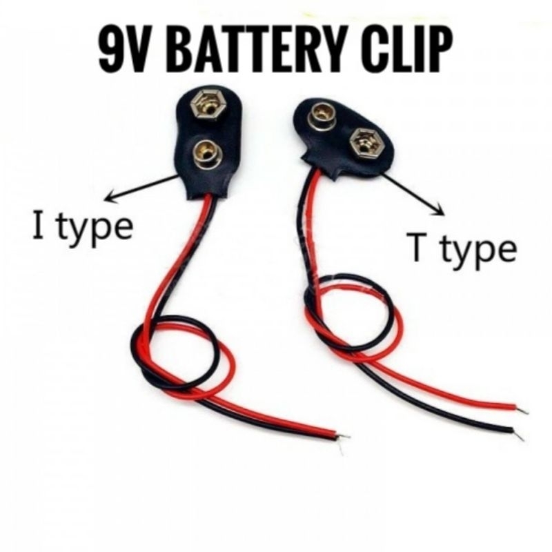 1pc 9V Battery Clip Snap On Connector Shopee Philippines