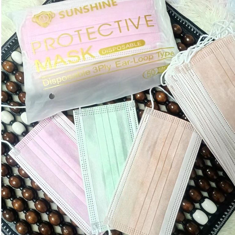 ALJOHN Colored Disposable Facemask 3Ply/50pcs /pack | Shopee Philippines