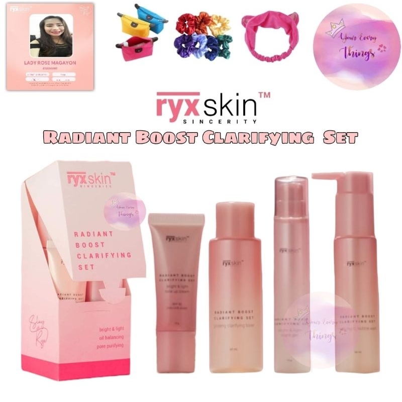 Ryx RADIANT BOOST CLARIFYING SET | Shopee Philippines