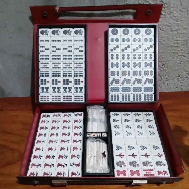 Mini Mahjong Set Travel Set Preloved | Shopee Philippines