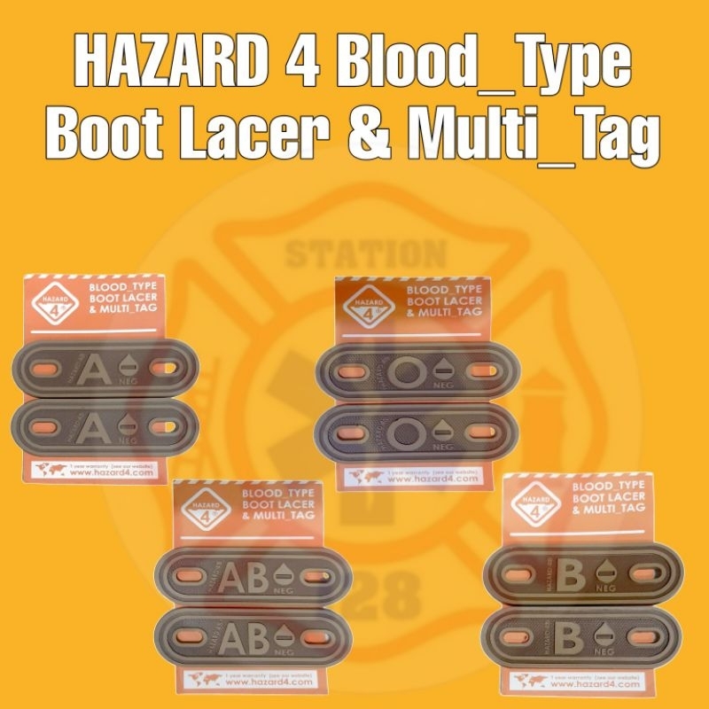 Blood Type Boot Lacer & Multi-Tag Cayote HAZARD 4 | Shopee Philippines