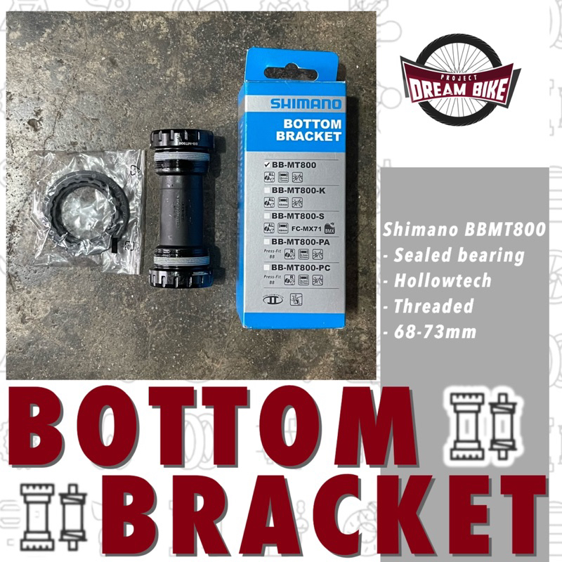 Shimano BBMT800 (Deore XT series) Hollowtech Bottom Bracket with TL