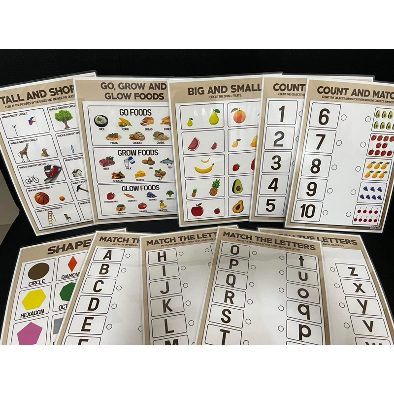 LEARNING CHARTS FOR KIDS’ ACTIVITIES | Shopee Philippines