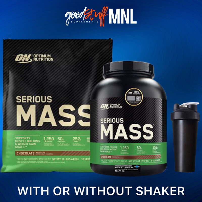 Optimum Nutrition Serious Mass 6lbs And 12lbs Weight Gainer Shopee Philippines 4005