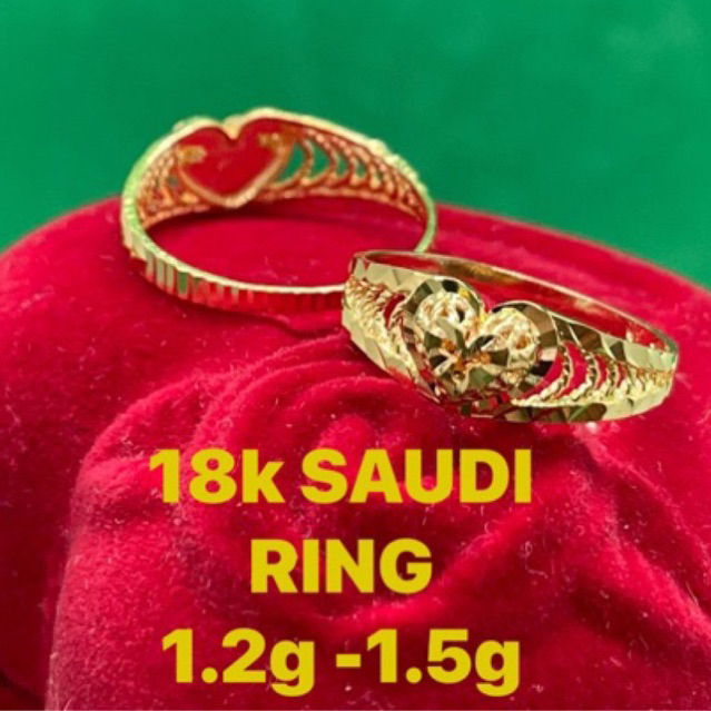 PAWNABLE 18K SAUDI GOLD ARABIC RING | Shopee Philippines