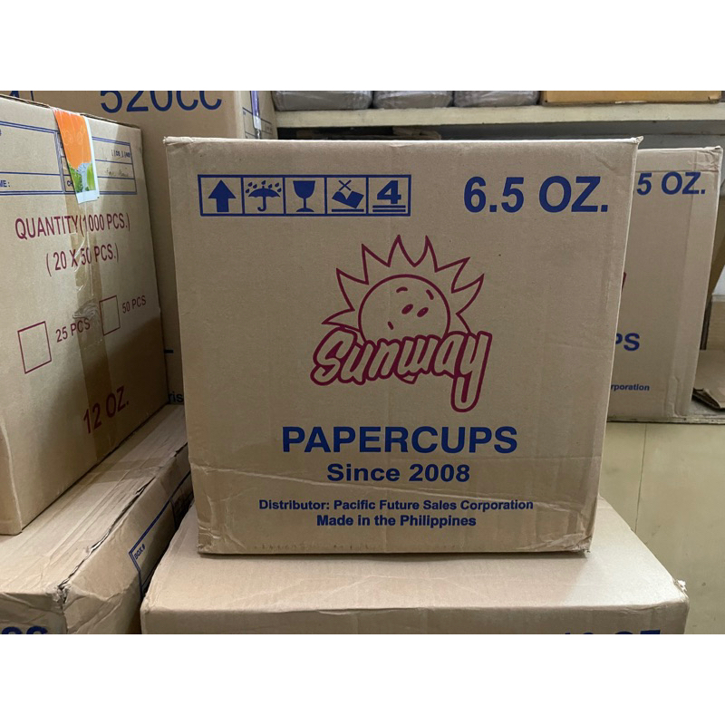 (1000 pcs) 6.5oz Disposable Paper Cup, Sunway Paper Cup’s, Vendo Cup ...