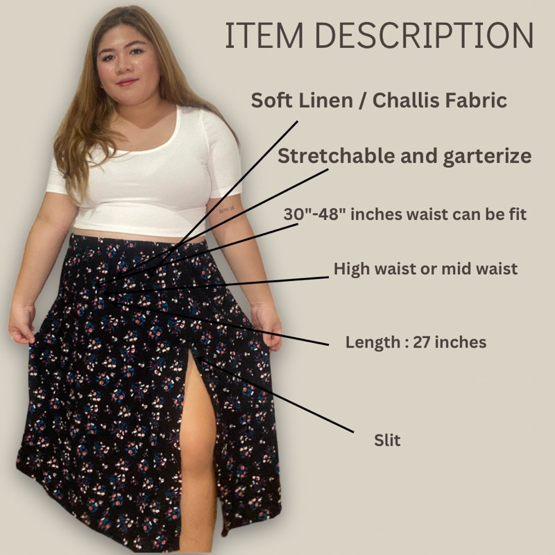 Linen skirt plus size best sale