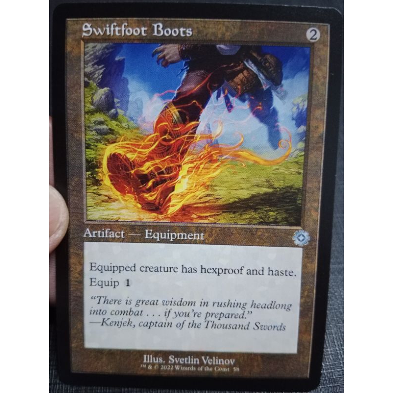 Magic: The Gathering – Swiftfoot Boots (Stivali Piedelesto) – Carta Non Comune Da Magic 2012 (M12), Italiano