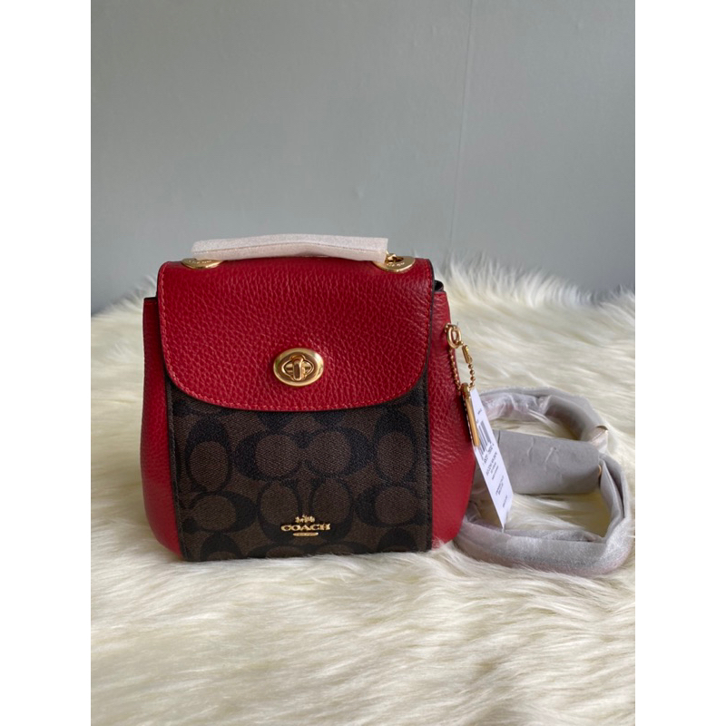 Coach Convertible Mini Backpack In Signature Canvas Shopee Philippines