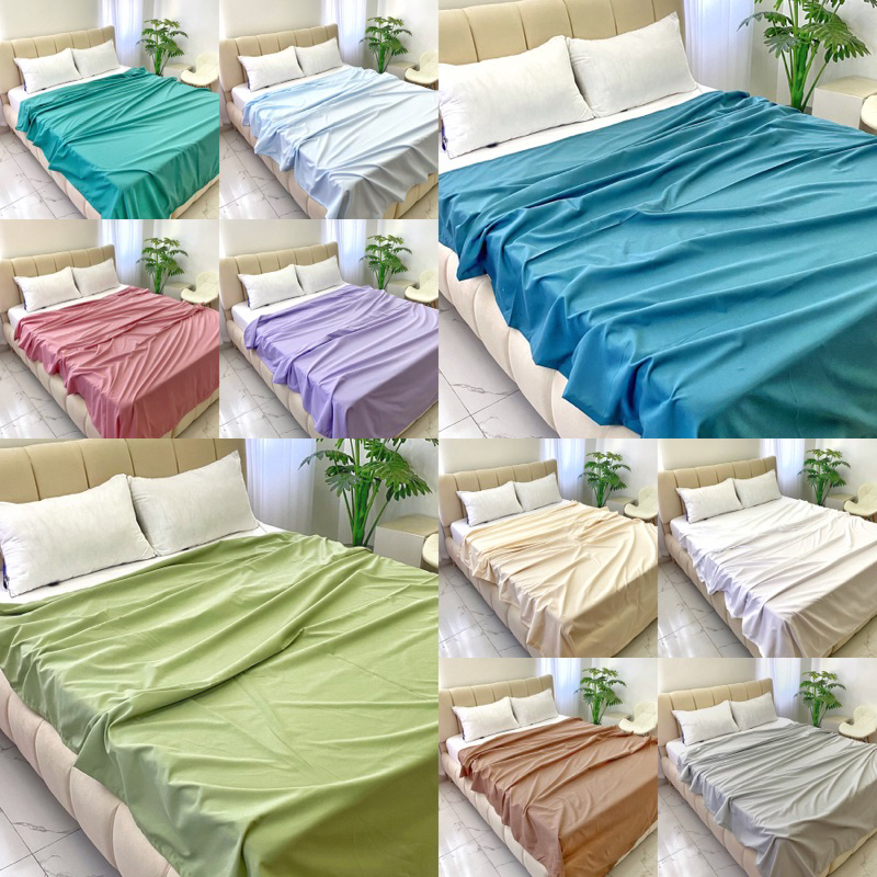 FLAT SHEET BLANKET Kumot Plain Color Canadian Cotton | Shopee Philippines