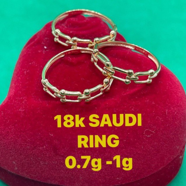 PAWNABLE 18k SAUDI GOLD HARDWARE RING Shopee Philippines