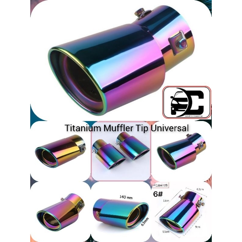 Universal Car Exhaust Muffler Tip Burnt Stainless | Shopee Philippines