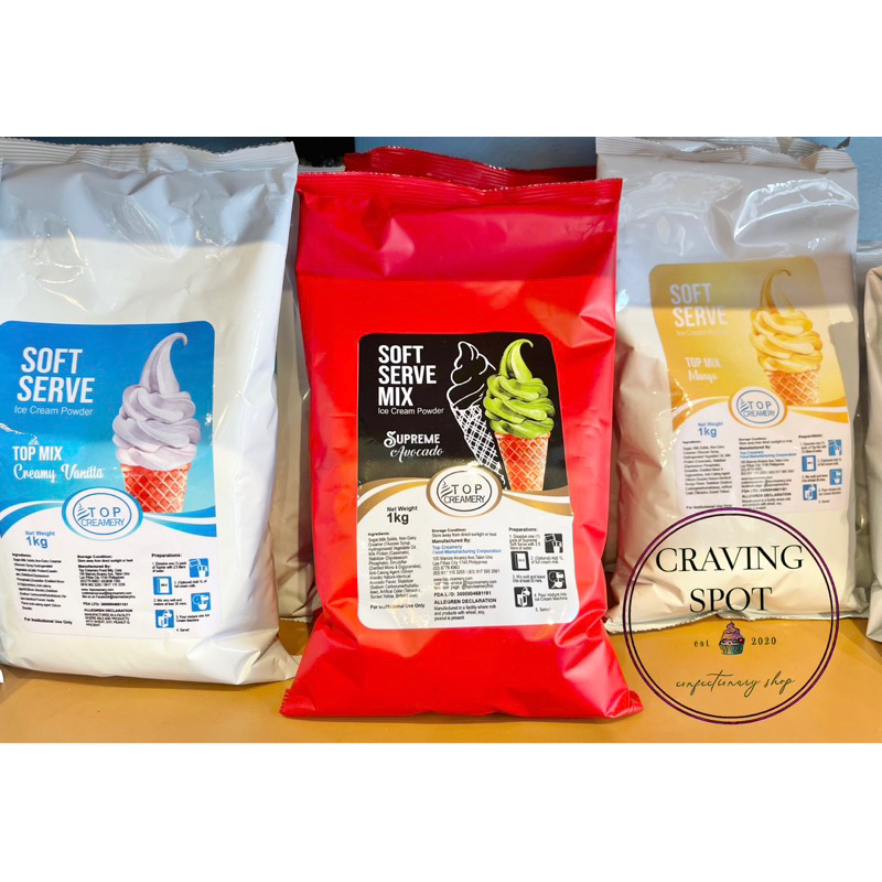 Top Creamery Soft Serve Ice Cream Powder 1kg Shopee Philippines