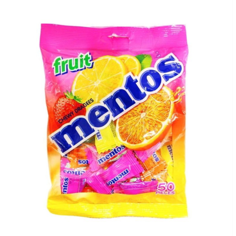 Mentos Fruit Mix Candy (pack of 50) | Shopee Philippines