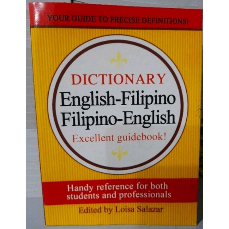 DICTIONARY ENGLISHFILIPINO by Loisa Salazar Shopee Philippines