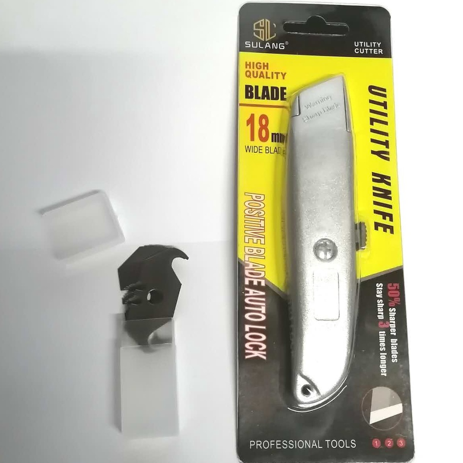 Acrylic Hand Cutter Hook Blade Utility Knife with Spare Blade Inside