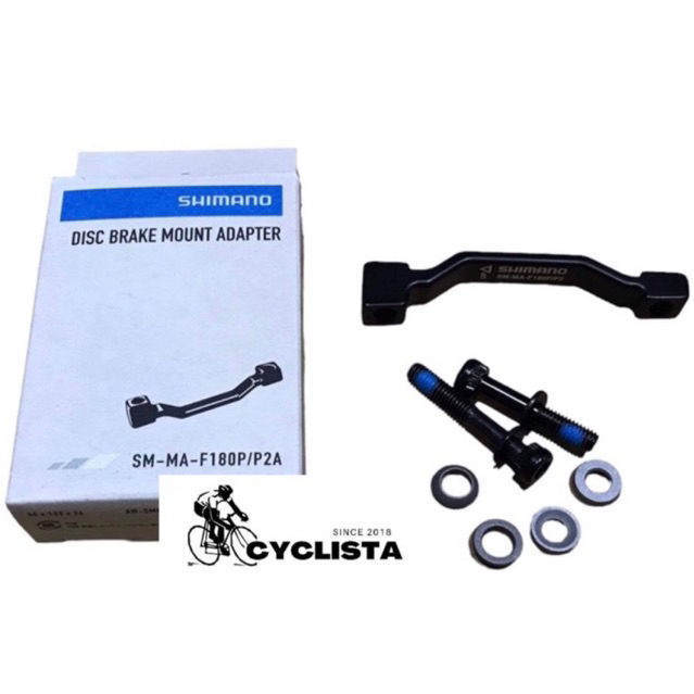 Shimano F180P/P2 Adattatore Freno A Disco Post Mount Per Rotore 180mm - 5