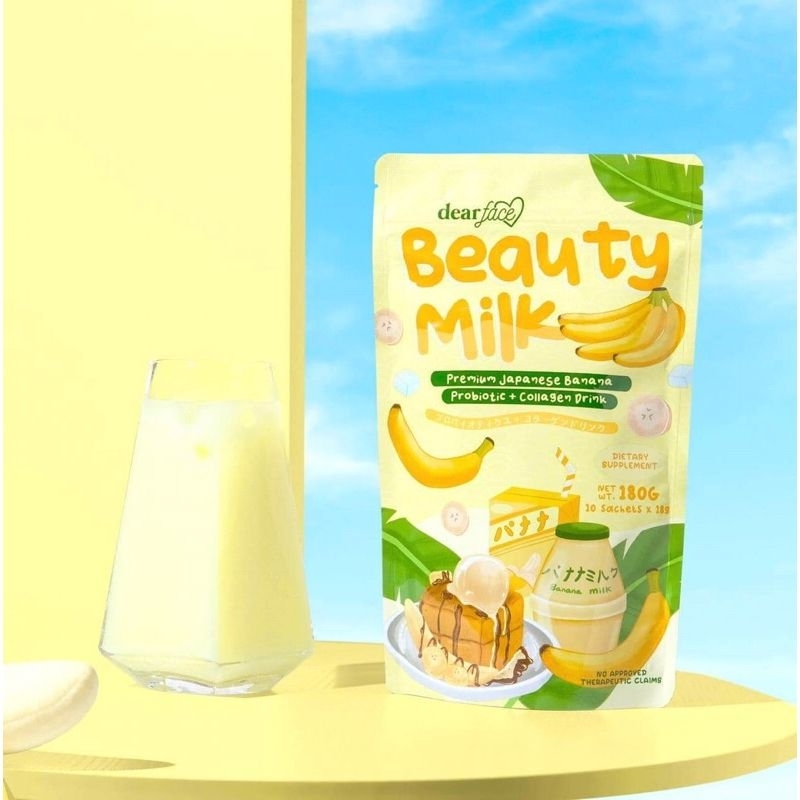 BEAUTY MILK COLLAGEN DRINK MELONA, LYCHEE & STRAWBERRY FLAVORED BY DEAR