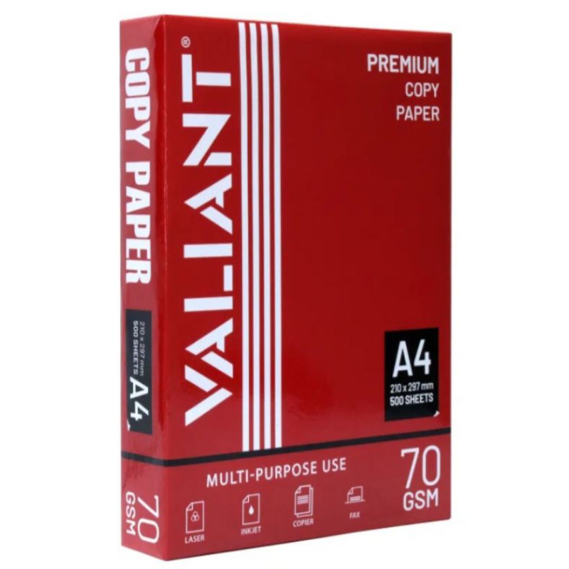 Copy Paper/Bond Paper/Coupon A4 Size (Valiant) Shopee Philippines