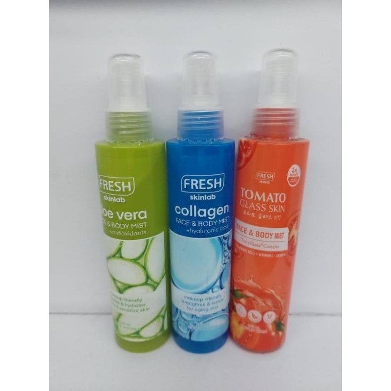 Fresh Skinlab Aloe Vera/Collagen/Tomato Glass Skin Face & Body Mist 150ml Shopee Philippines