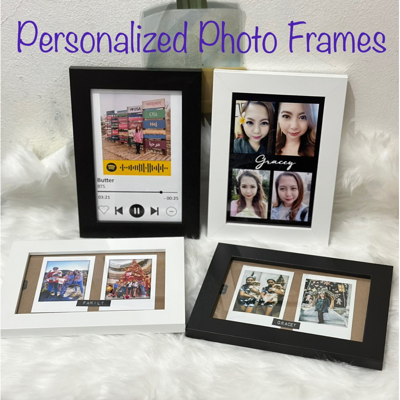 Personalized Photo Frame (Spotify, Photo, Instax Design) | Shopee ...