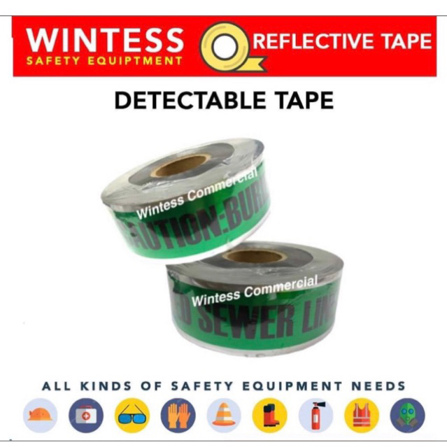 Detectable Warning Tape Buried Sewer Line Below Shopee Philippines