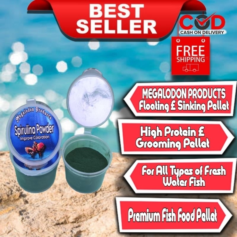 Spirulina Powder for fish (immunity booster & color enhancer) by