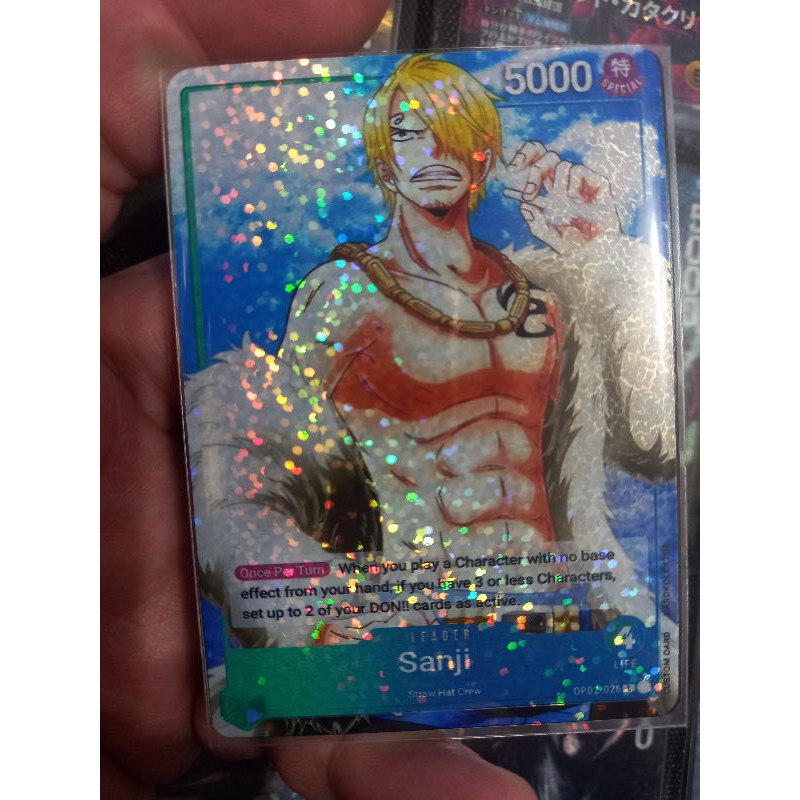 Sanji One Piece card game custom leader card Shopee Philippines