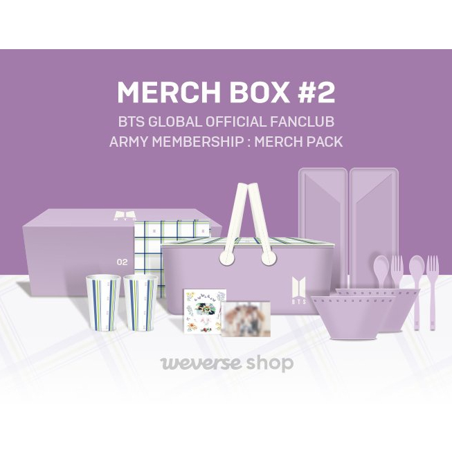 BTS Merch Box 2 Tingi ARMY Membership Merch Box Picnic Basket Set Bangtan KPOP Shopee Philippines