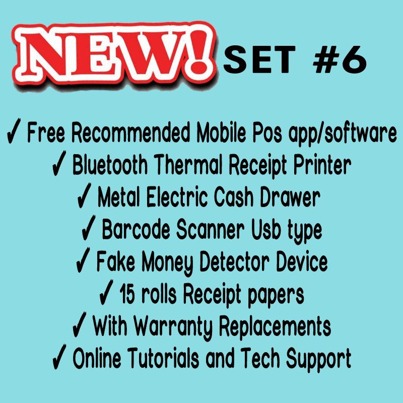 Bluetooth Mobile Thermal Printer+Cash Drawer+USB Barcode Scanner+Money