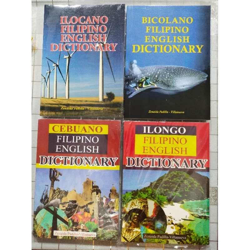 ILOCANO, BICOLANO, CEBUANO & ILONGO FILIPINO ENGLISH DICTIONARY by
