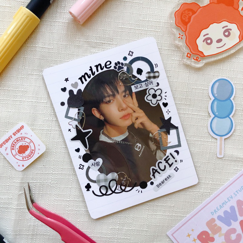 Dreamley.Studios Decorated KPOP Photocard Toploaders | Shopee Philippines