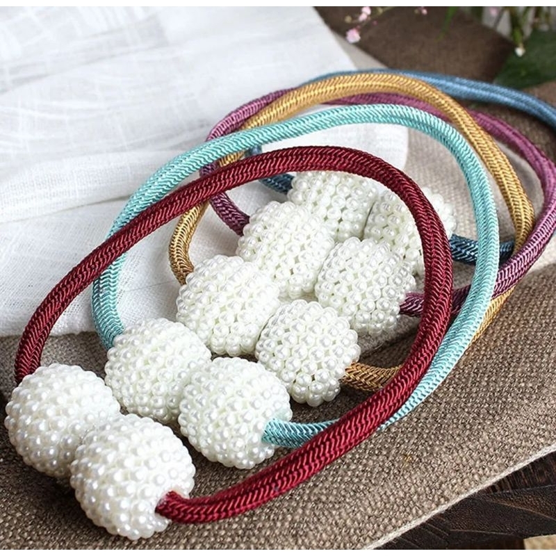 New Magnetic Tieback Decorative Tassle/Tassel (1Pc.Only) Pearl Magnet ...
