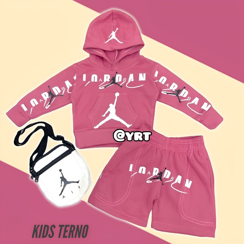 BABY BOY KID TERNO LONGSLEEVE HOODY SET FASHION FOR BOYS JORDAN C003