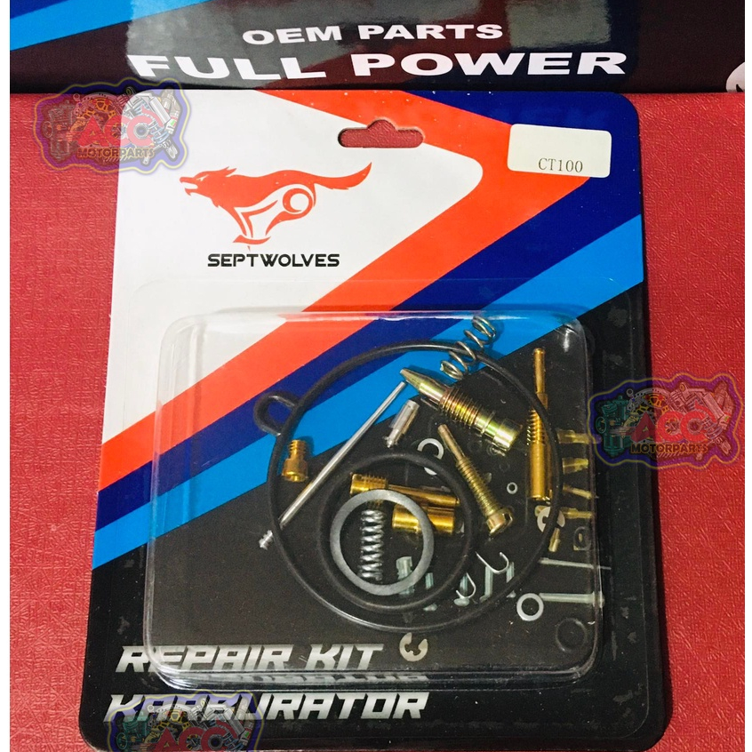 ACC Motorparts Carburetor Repair Kit for Bajaj CT100 High Quality