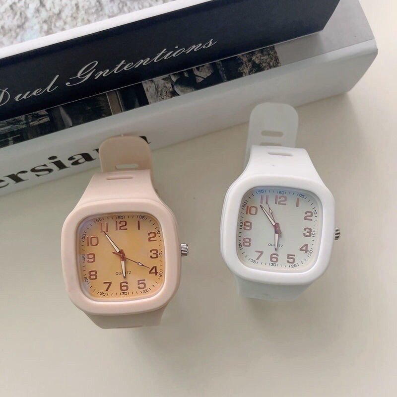 Luck j Ladies watch new square fashion high-value digital pointer ...