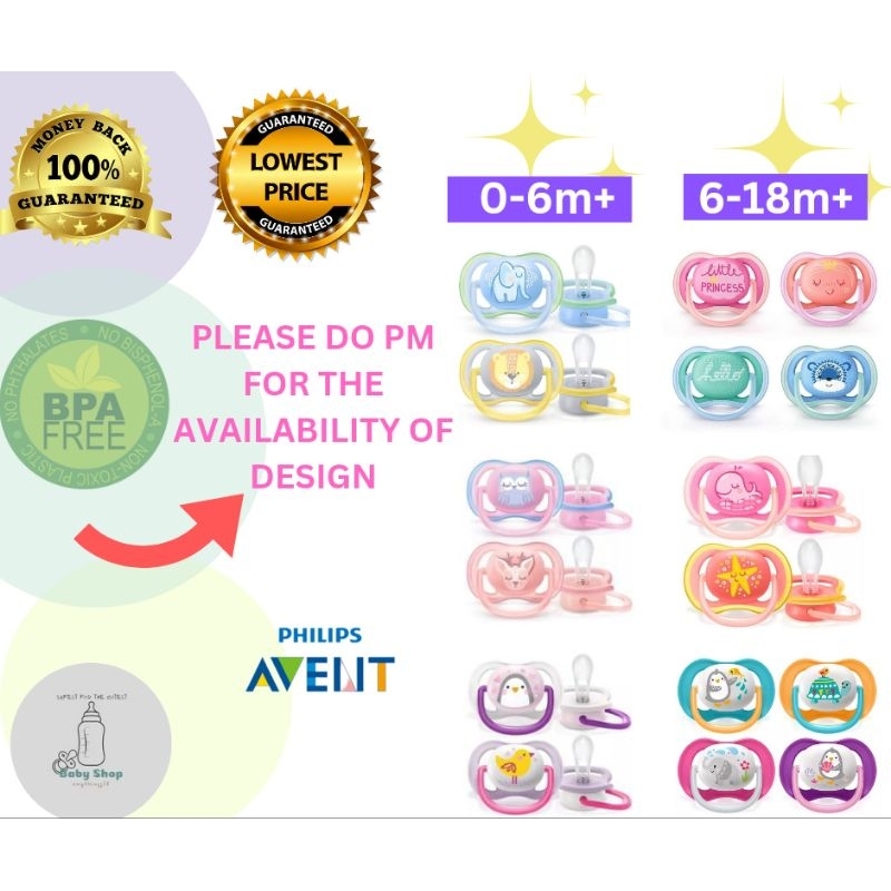 Avent Original Pacifier 2pcs in 1 pack. Shopee Philippines