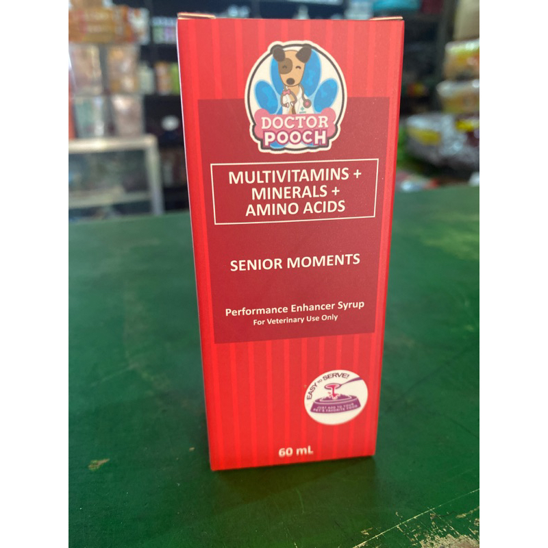Doctor Pooch Senior Moments Multivitamins for dogs 60ml Shopee