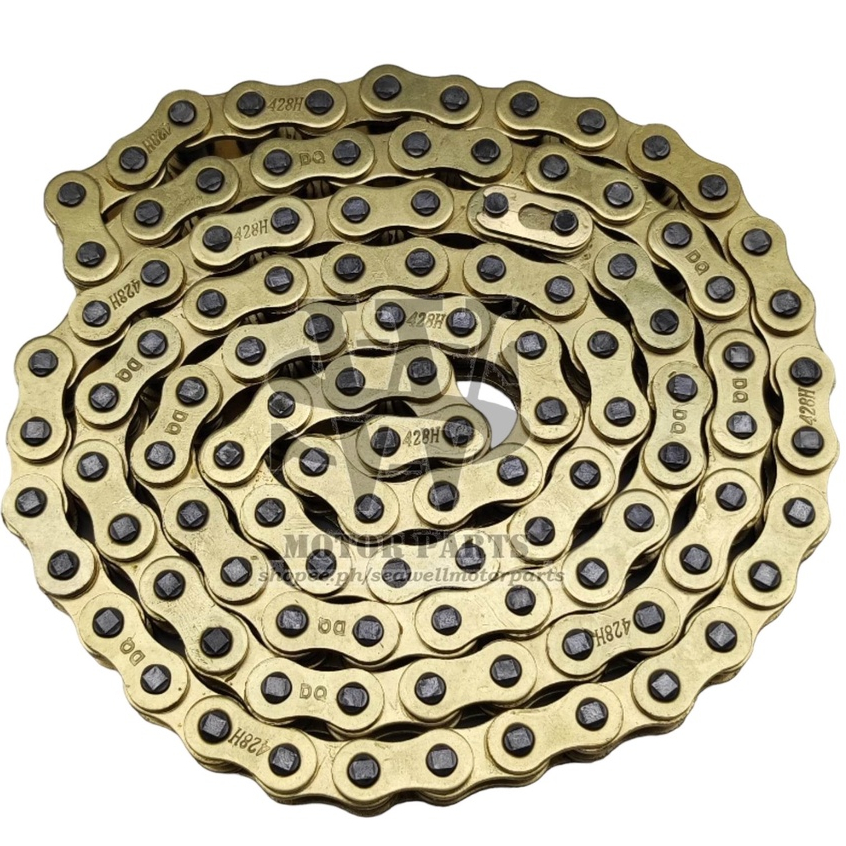 DQ GOLD CHAIN FOR MOTORCYCLE 428H-110L | Shopee Philippines