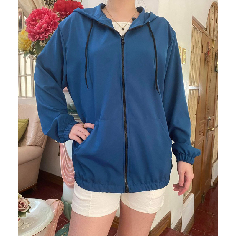 Unisex Taslan windbreakers jacket with Hood zip Shopee Philippines