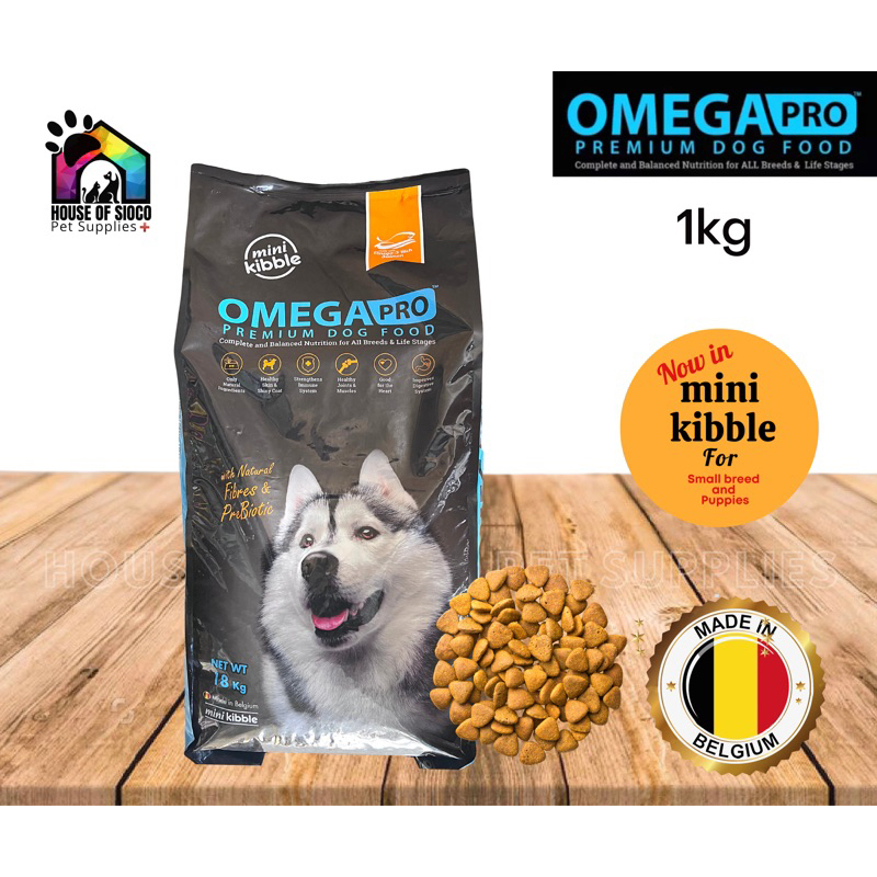 Omega Pro Premium Dry Dog Food (Mini Kibbles) 1kg | Shopee Philippines